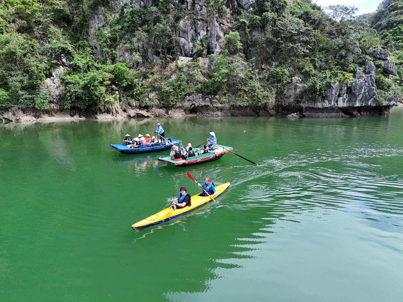 Kayaking & Bamboo Boat